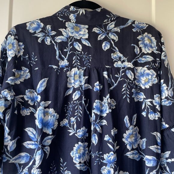 "Magnolia Grace" Johnny Was Floral Ruffle Sleeve Boho Midi Dress XS - Picture 11 of 11